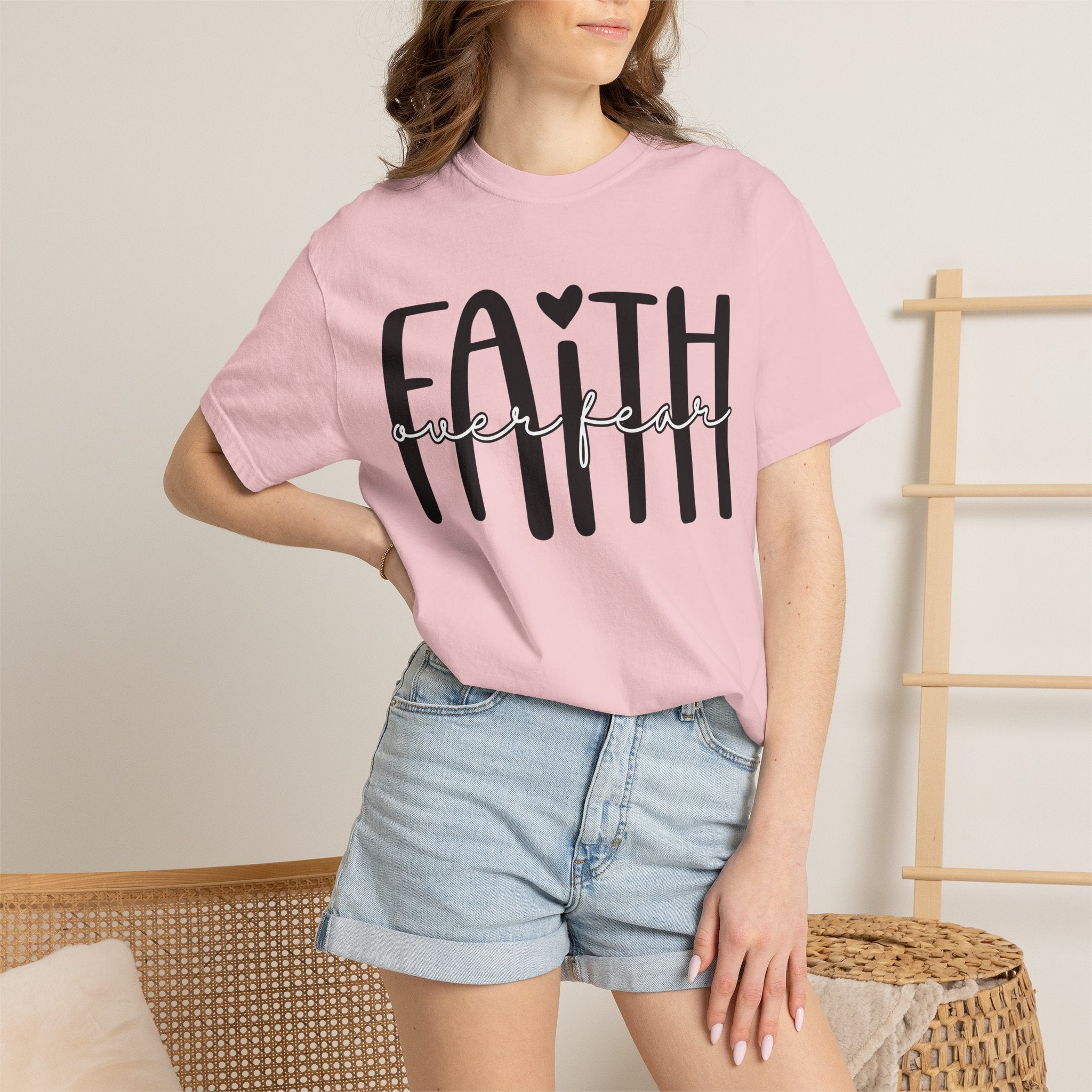 Faith Over Fear T-Shirt — Inspirational Christian Tee