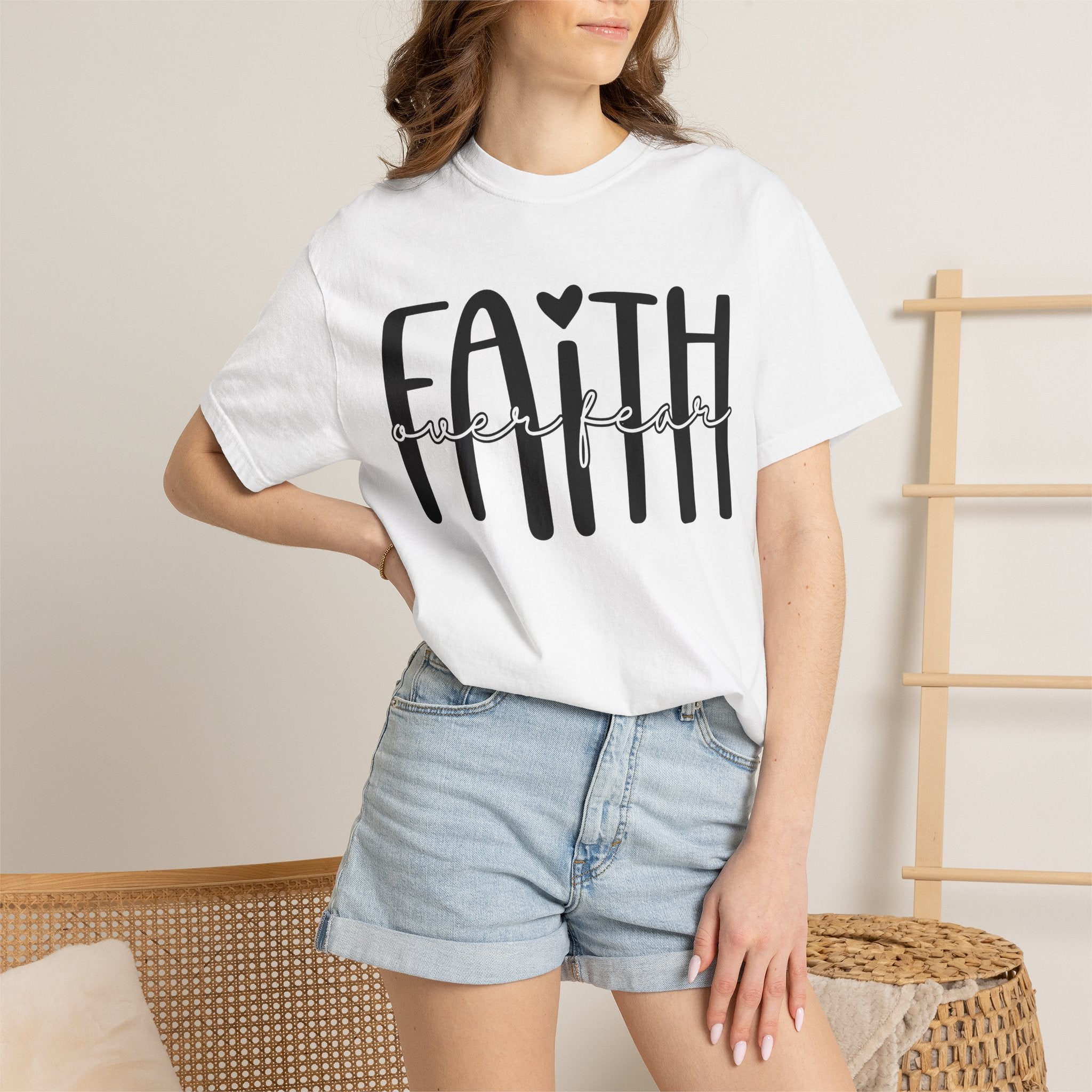 Faith Over Fear T-Shirt — Inspirational Christian Tee