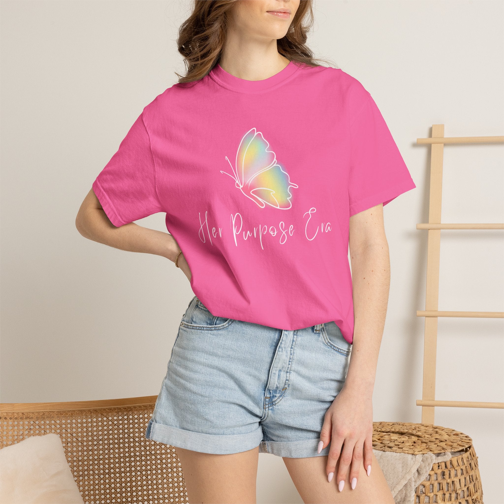 Butterfly 'Her Purpose' T-Shirt — Inspirational Graphic Tee