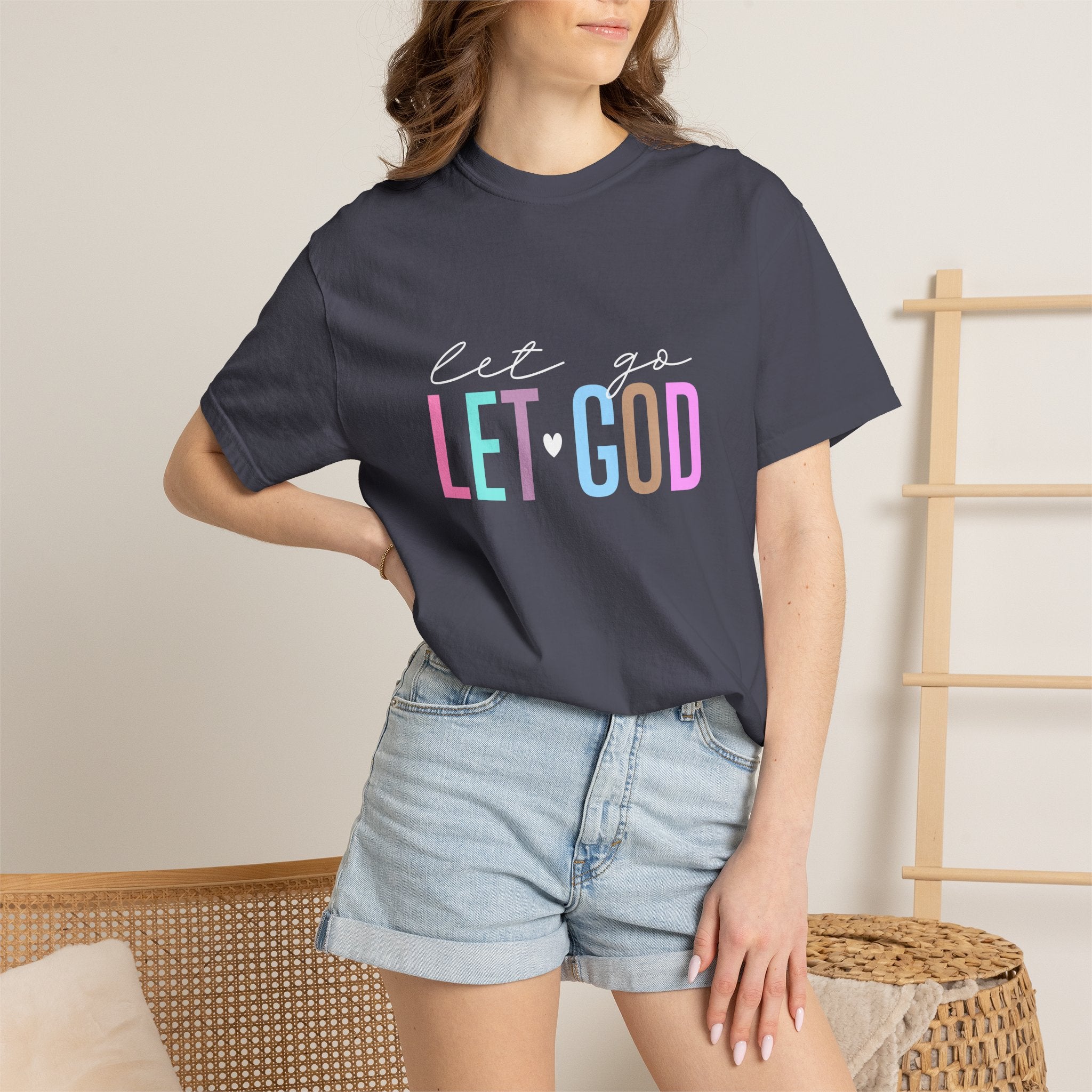 Let Go Let God T-Shirt — Faith-Inspired Graphic Tee