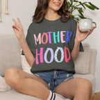 Motherhood Graphic T-Shirt - Colorful Playful Mom Tee