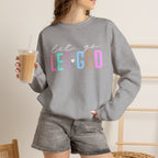 Let God Pastel Crewneck Sweatshirt — Inspirational Christian Pullover