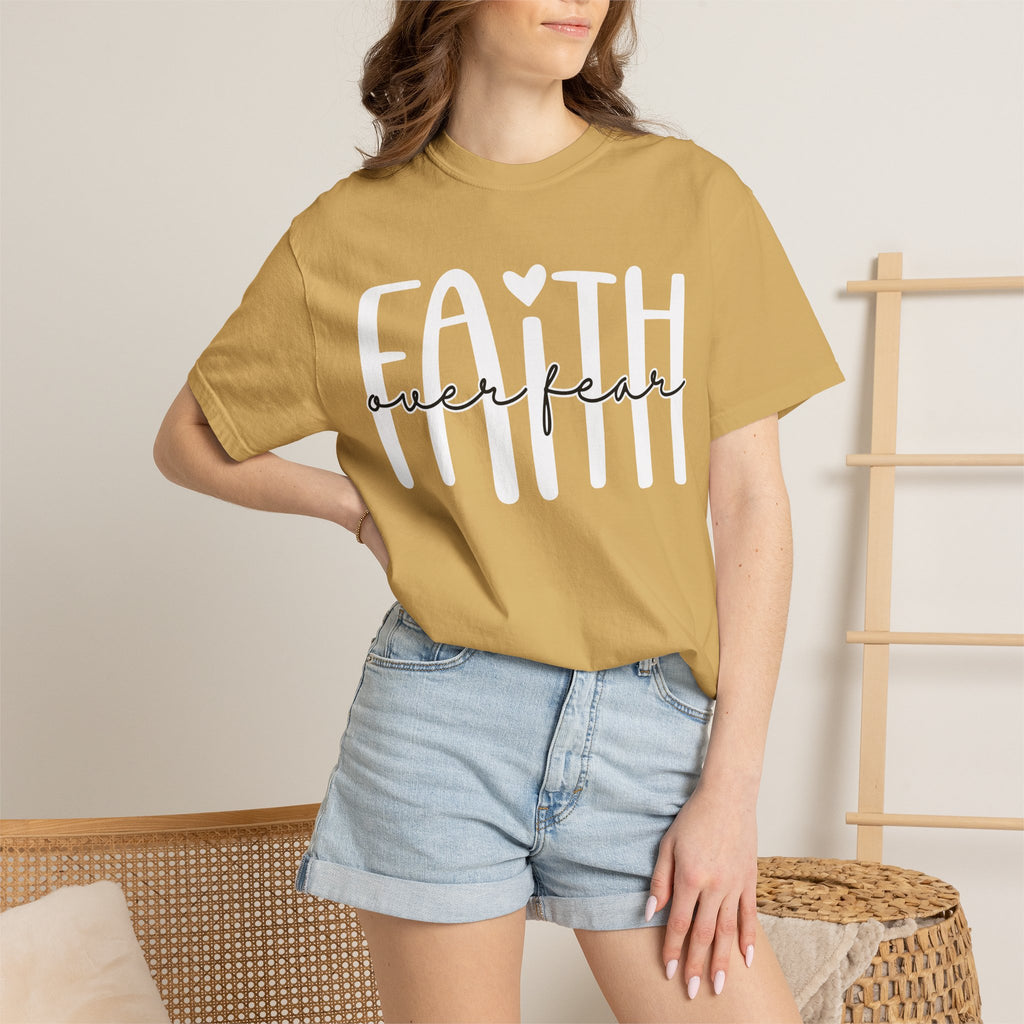 Faith Over Fear T-Shirt — Inspirational Christian Graphic Tee