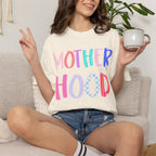 Motherhood Graphic T-Shirt - Colorful Playful Mom Tee
