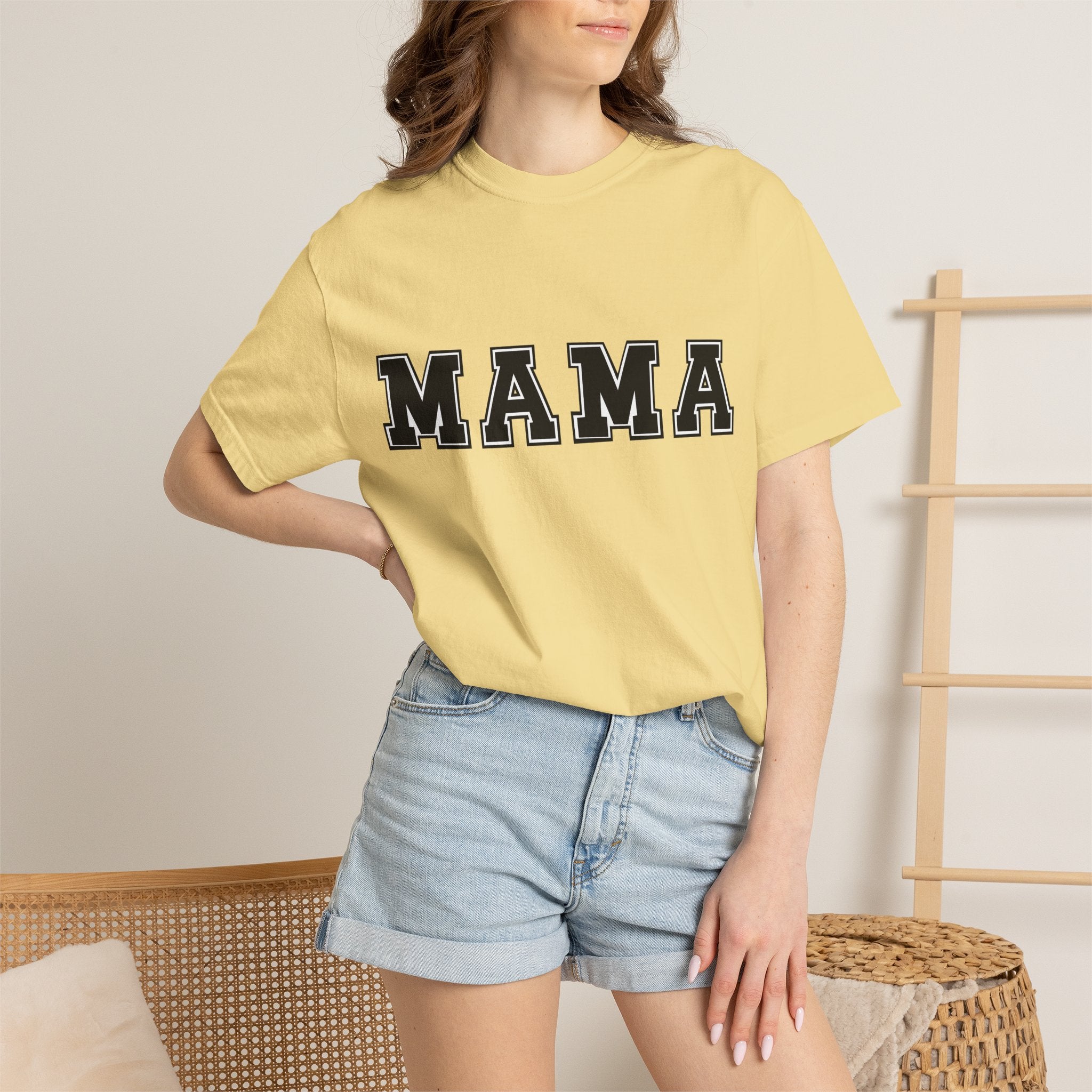 Mama Graphic Tee — Bold Varsity Mom T-Shirt (Mama)