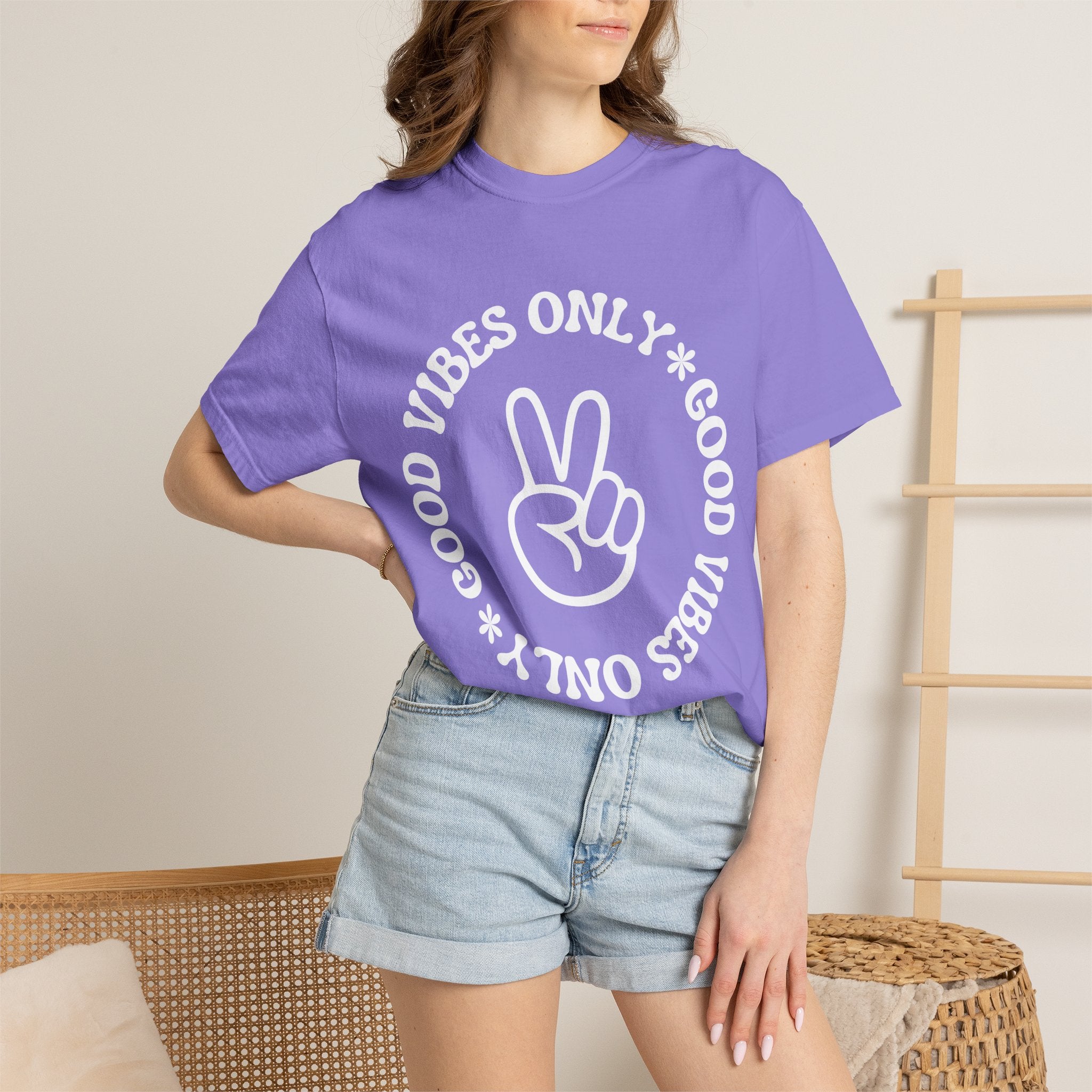 Good Vibes Only Peace Sign T-Shirt