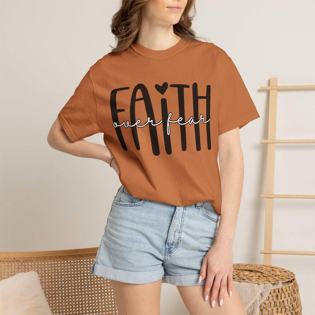 Faith Over Fear T-Shirt — Inspirational Christian Tee