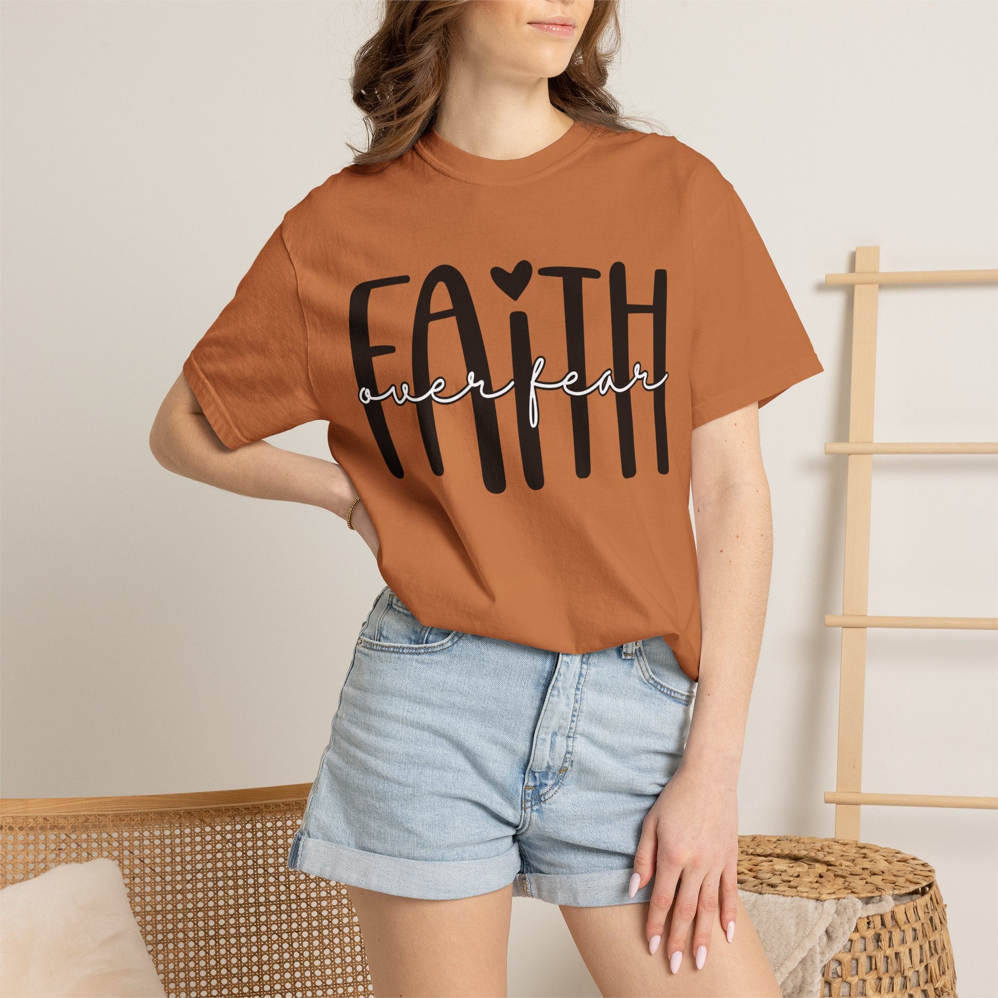 Faith Over Fear T-Shirt — Inspirational Christian Tee