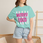 Motherhood Retro Flower T-Shirt — Vintage-Inspired Mom Tee