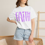 Faith Heart Tee — "Faith" Script Graphic T-Shirt