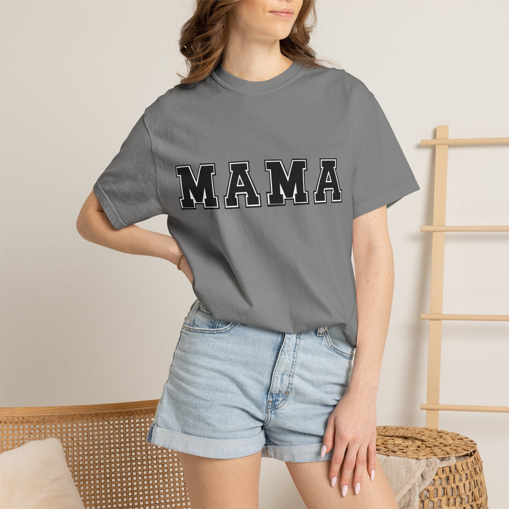 Mama Graphic Tee — Bold Varsity Mom T-Shirt (Mama)