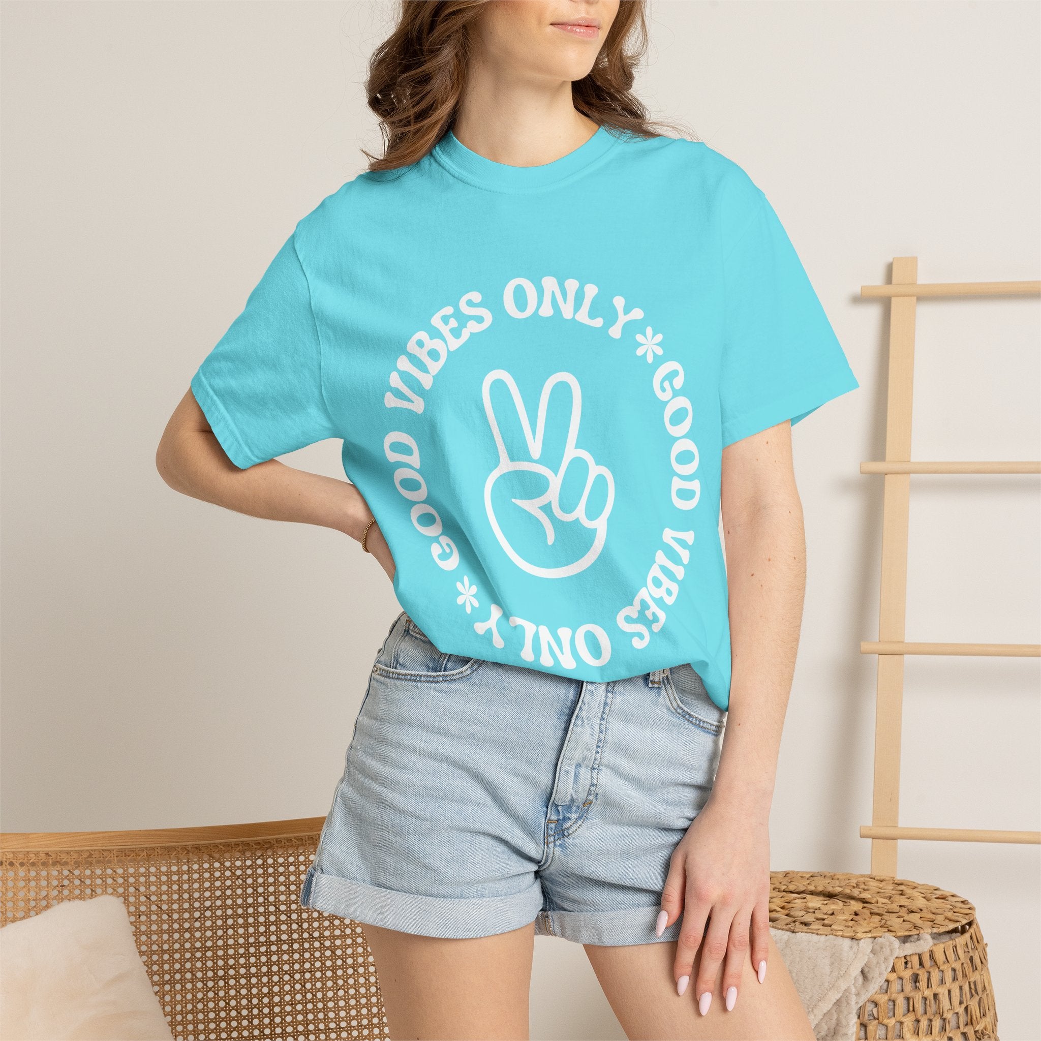 Good Vibes Only Peace Sign T-Shirt
