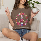 Peace Flower T-Shirt — "Protect Your Peace" Floral Peace Sign Tee