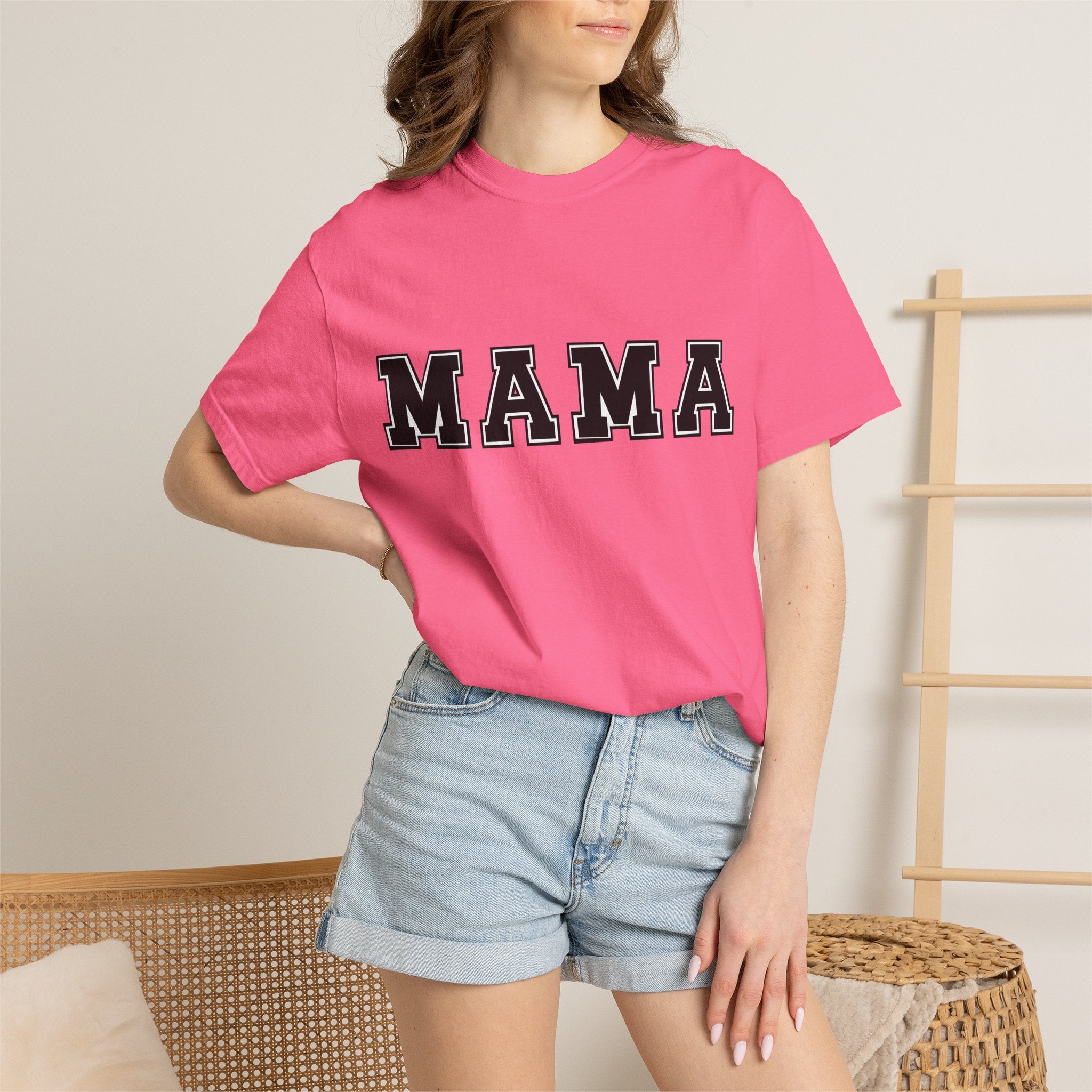 Mama Graphic Tee — Bold Varsity Mom T-Shirt (Mama)