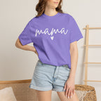 Mama Script T‑Shirt — Cozy 'mama' Heart Tee for Moms, Mother's Day Gift