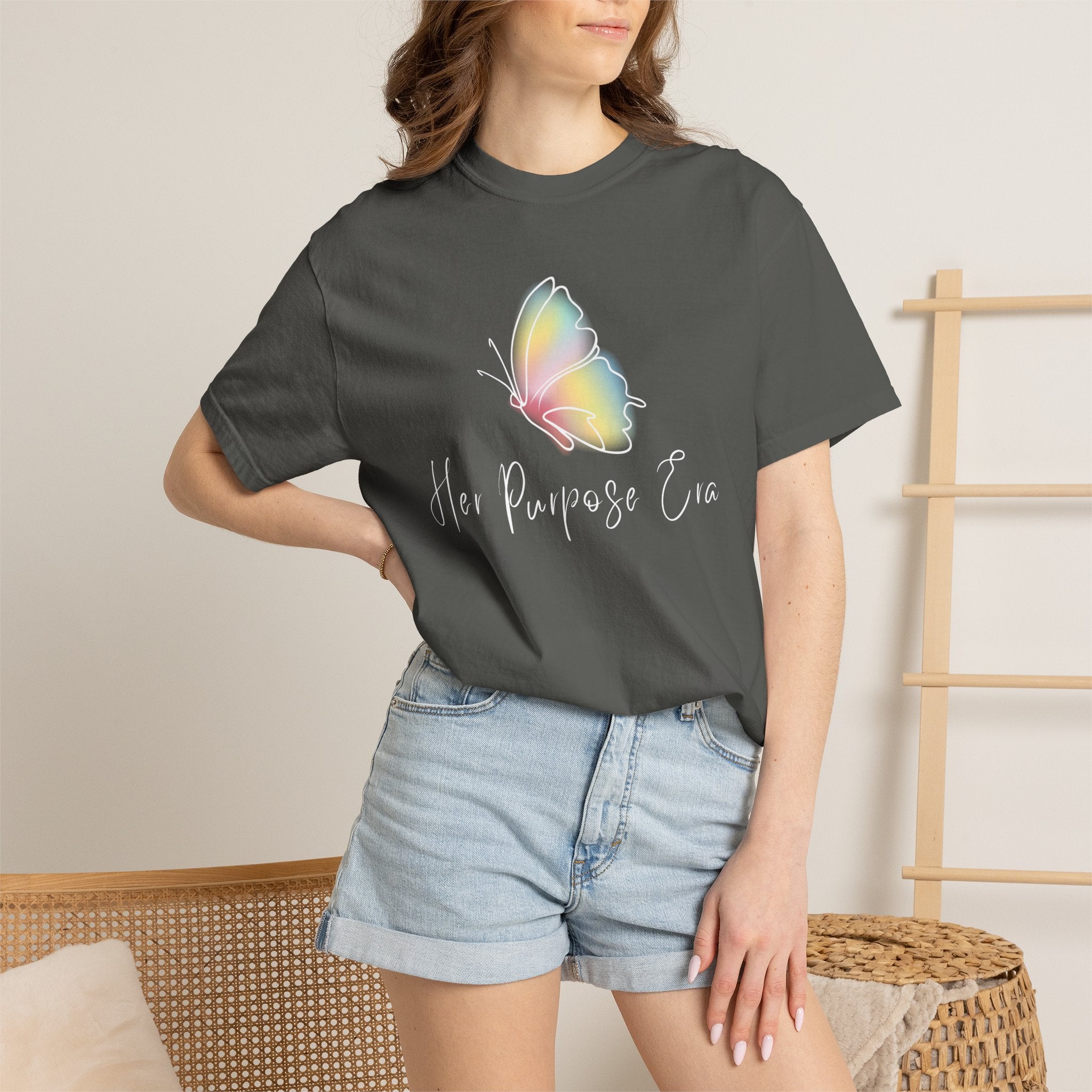 Butterfly 'Her Purpose' T-Shirt — Inspirational Graphic Tee