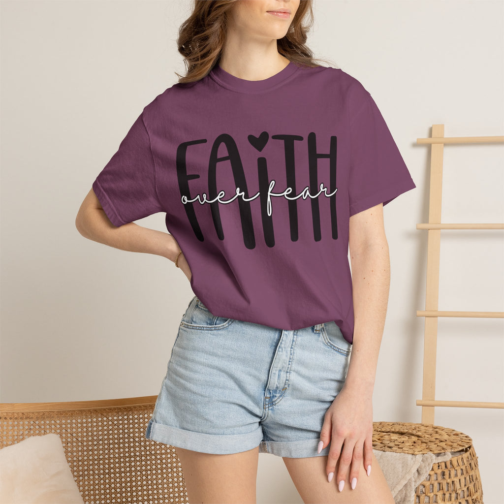 Faith Over Fear T-Shirt — Inspirational Christian Tee