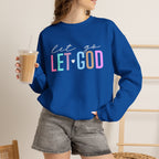 Let God Pastel Crewneck Sweatshirt — Inspirational Christian Pullover