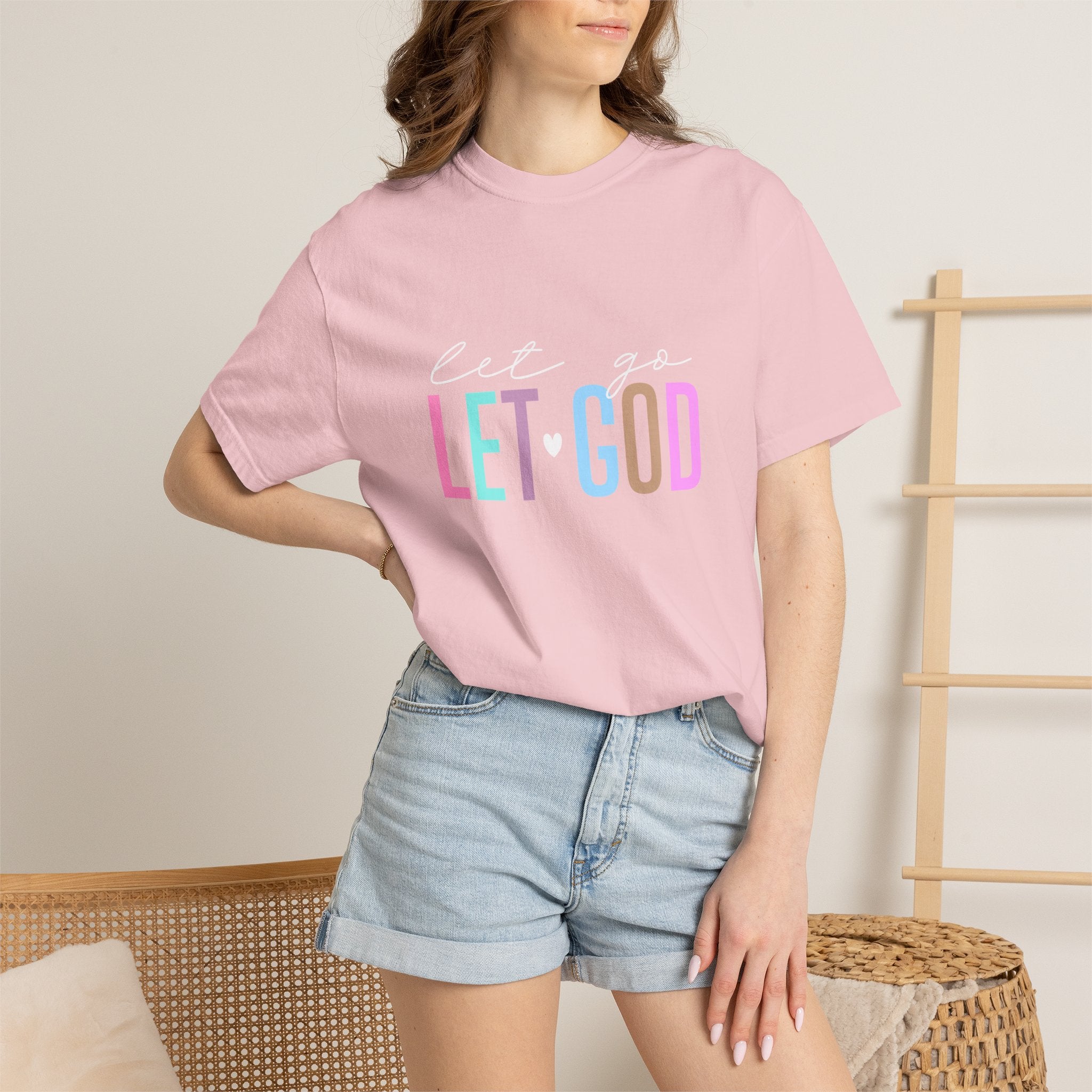 Let Go Let God T-Shirt — Faith-Inspired Graphic Tee