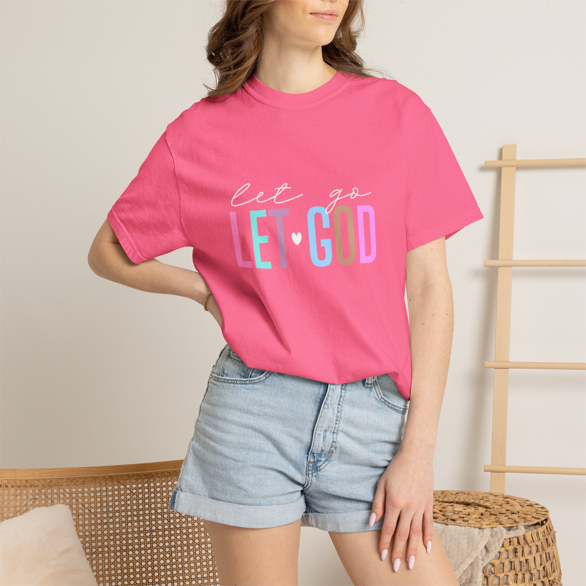 Let Go Let God T-Shirt — Faith-Inspired Graphic Tee