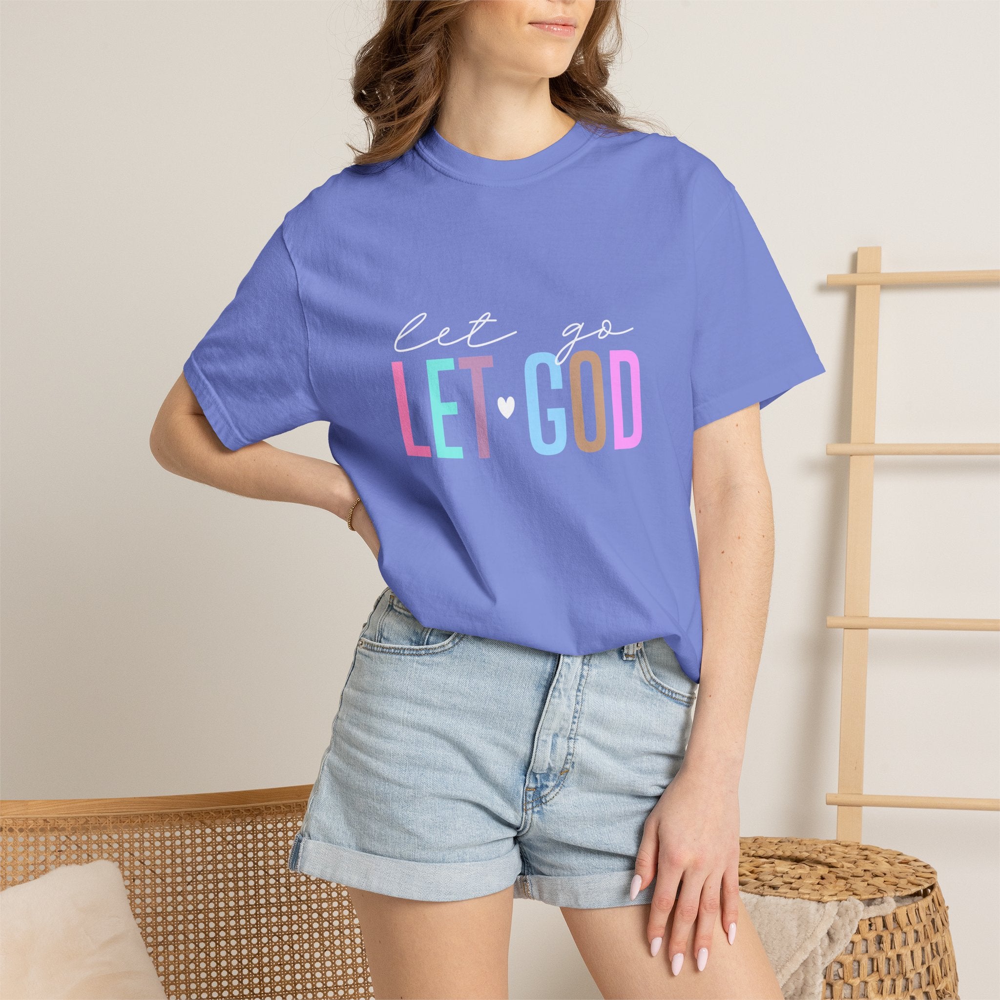 Let Go Let God T-Shirt — Faith-Inspired Graphic Tee