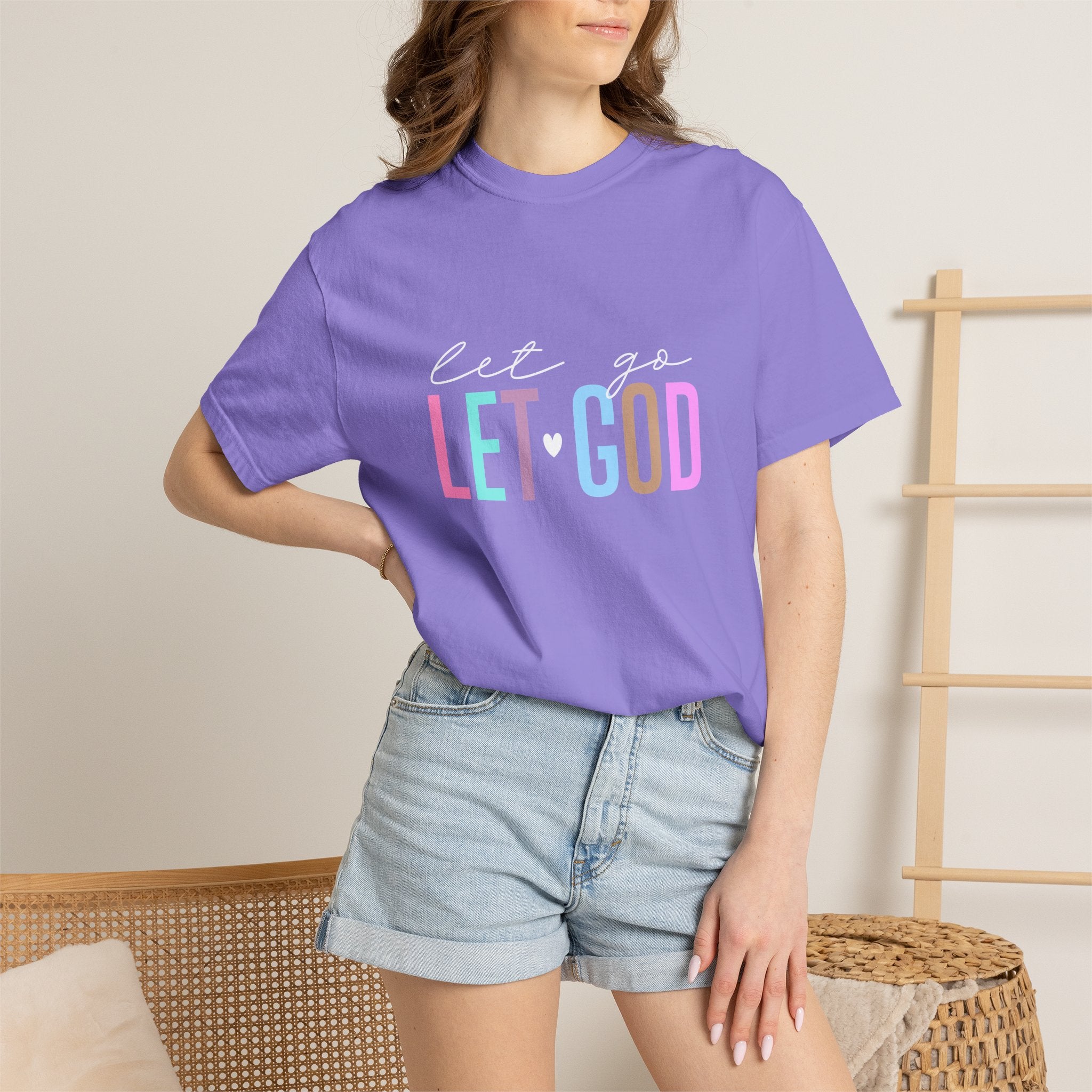 Let Go Let God T-Shirt — Faith-Inspired Graphic Tee