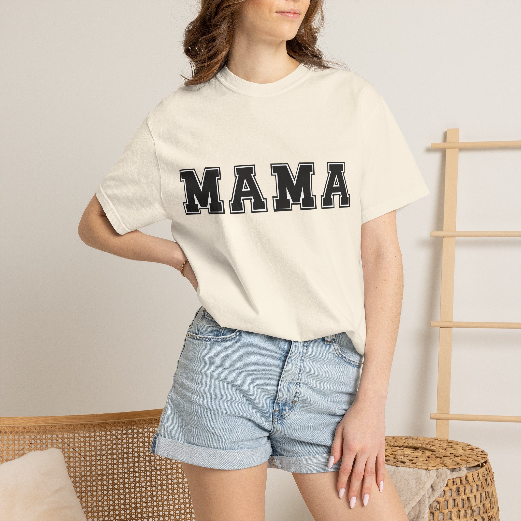 Mama Graphic Tee — Bold Varsity Mom T-Shirt (Mama)