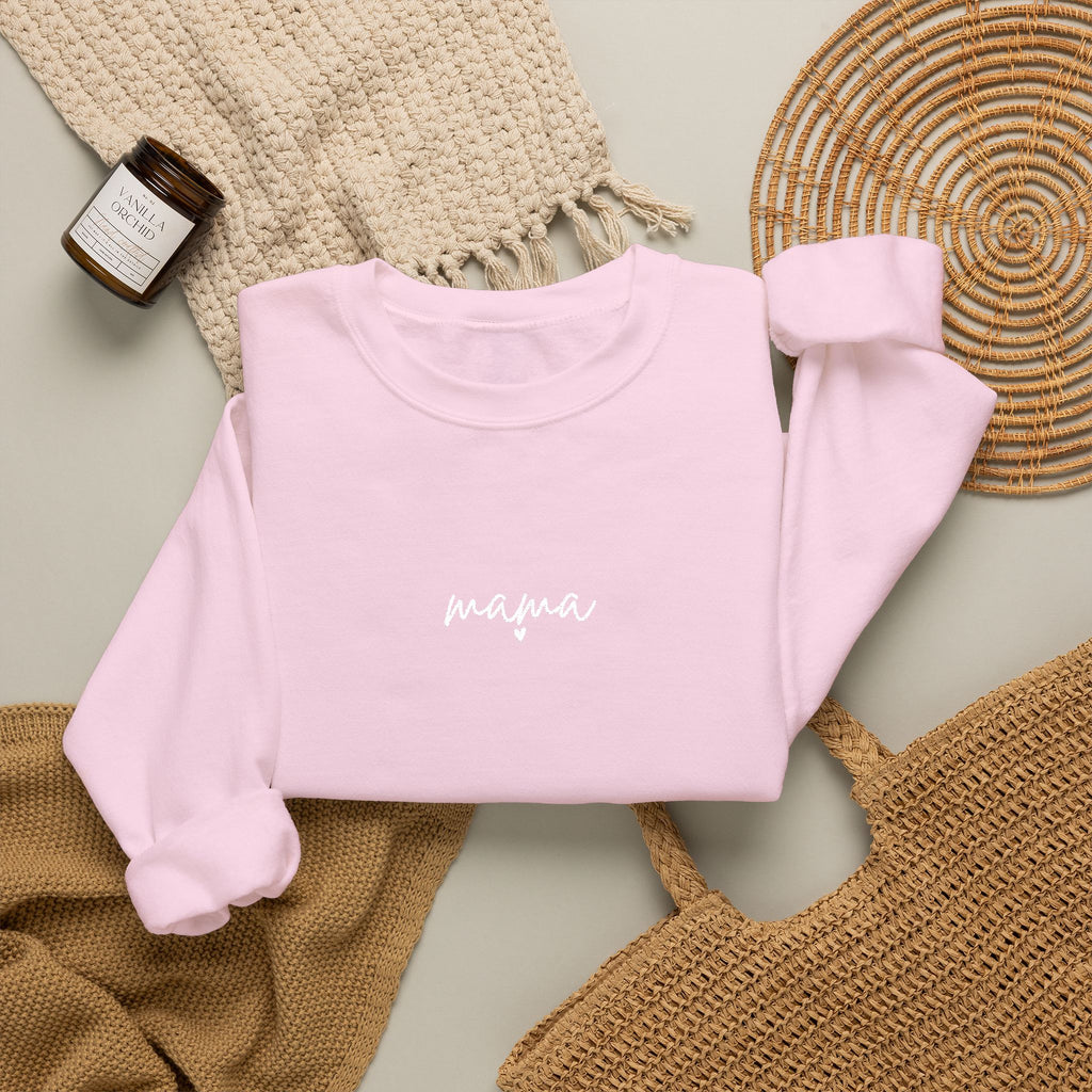 Mama Crewneck Sweatshirt — Minimal Script Mom Sweatshirt