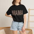 Mama Leopard Print T-Shirt — Casual Mom Tee for Mother's Day & Everyday Wear
