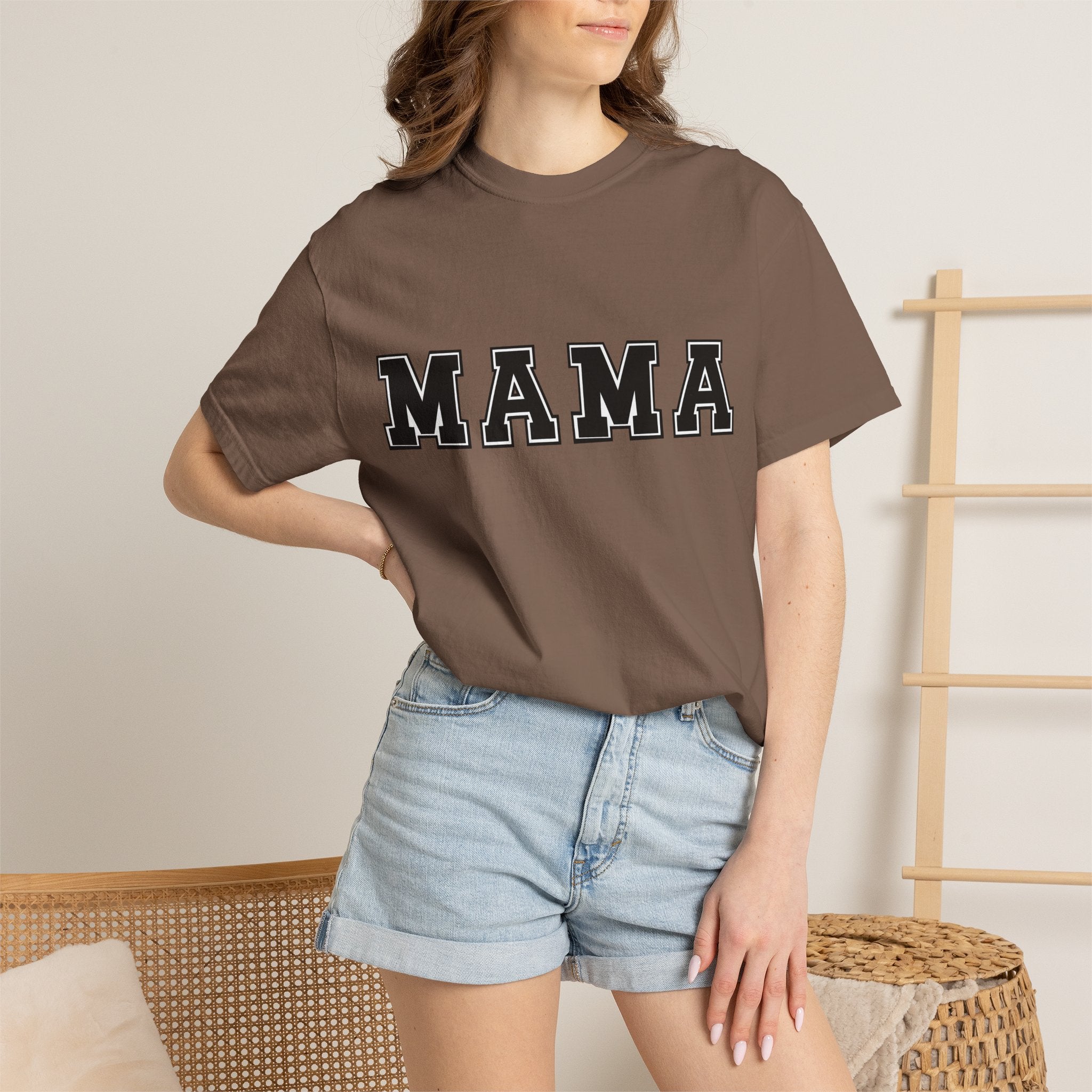Mama Graphic Tee — Bold Varsity Mom T-Shirt (Mama)