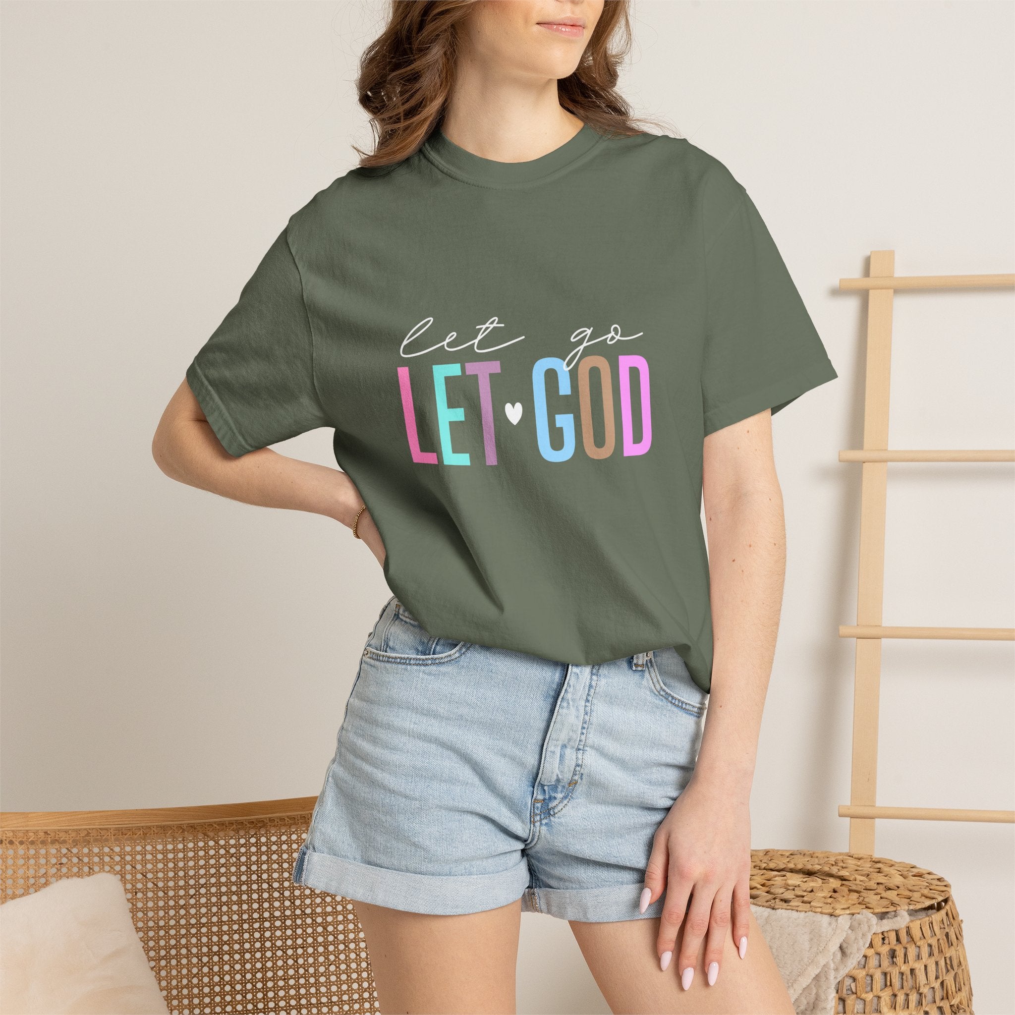 Let Go Let God T-Shirt — Faith-Inspired Graphic Tee