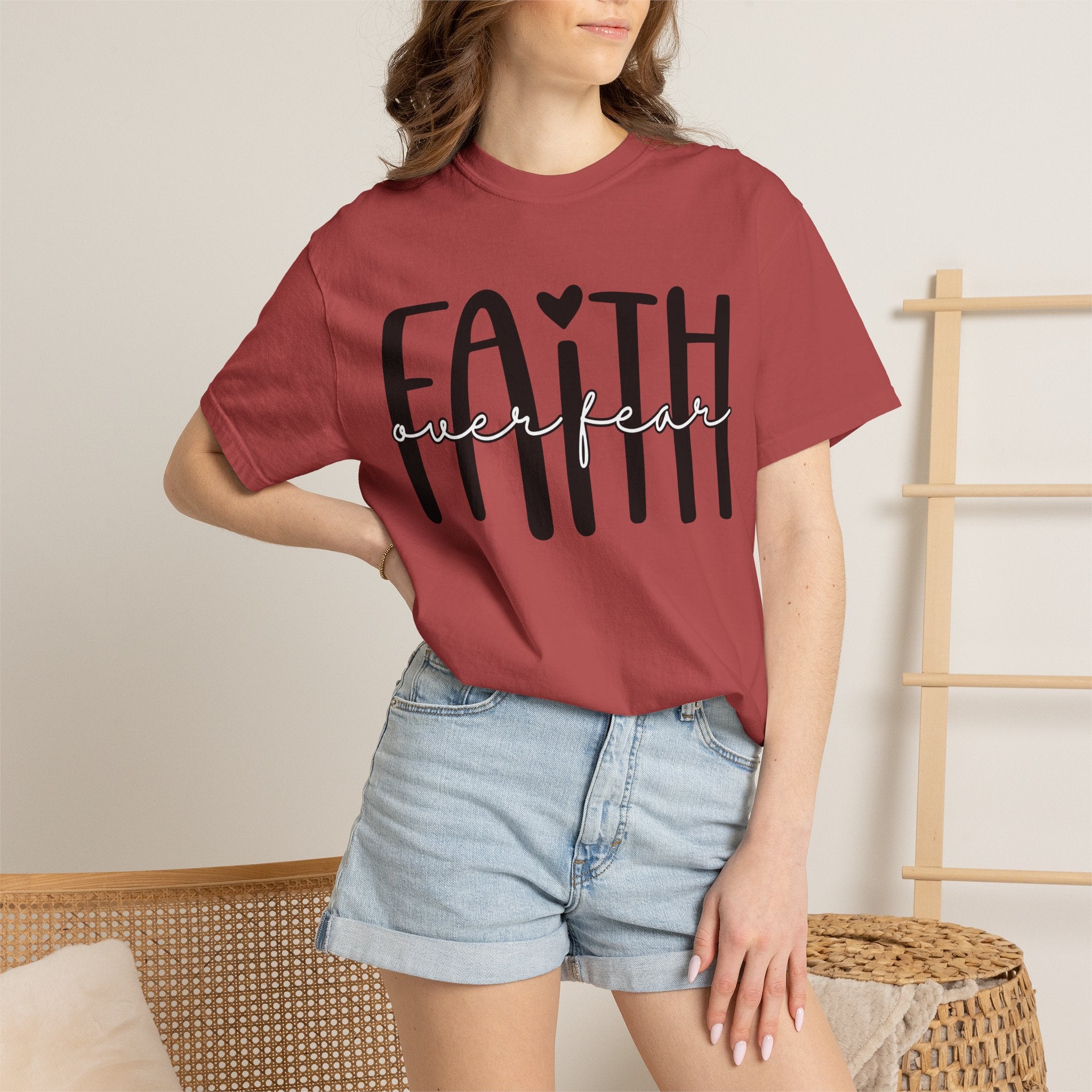 Faith Over Fear T-Shirt — Inspirational Christian Tee