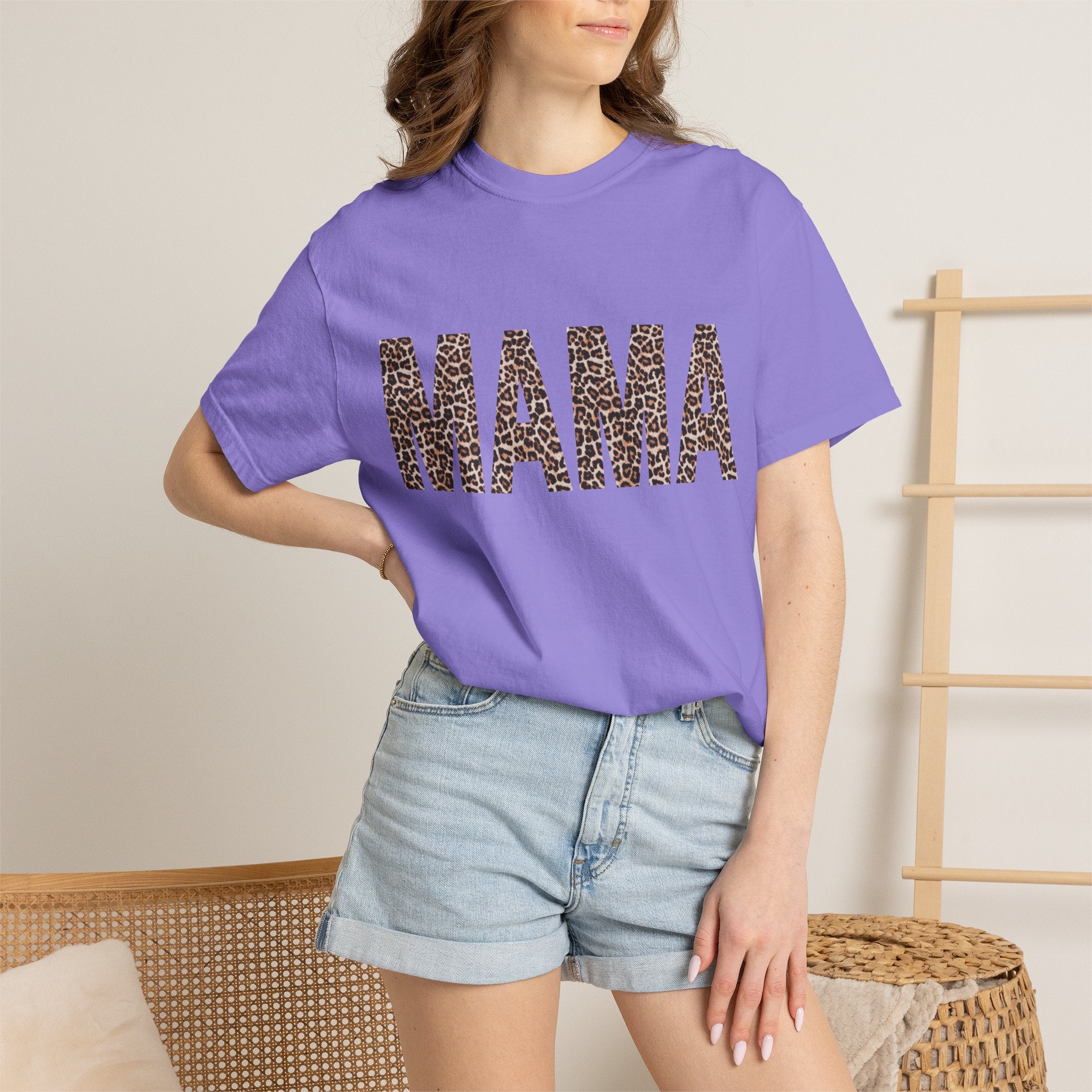 Mama Leopard Print T-Shirt