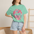 Mama Floral T-Shirt — Pink Flower Circle Mothers Day Gift