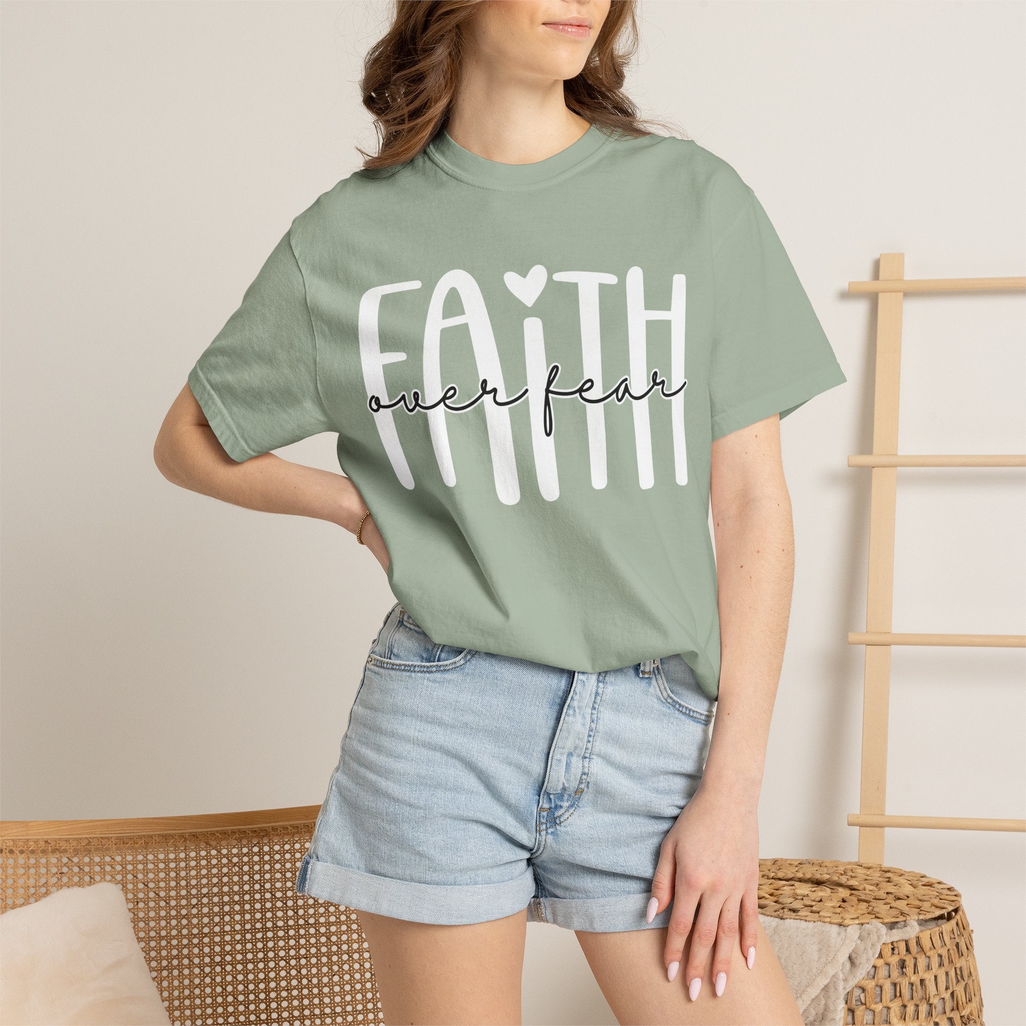 Faith Over Fear T-Shirt — Inspirational Christian Graphic Tee