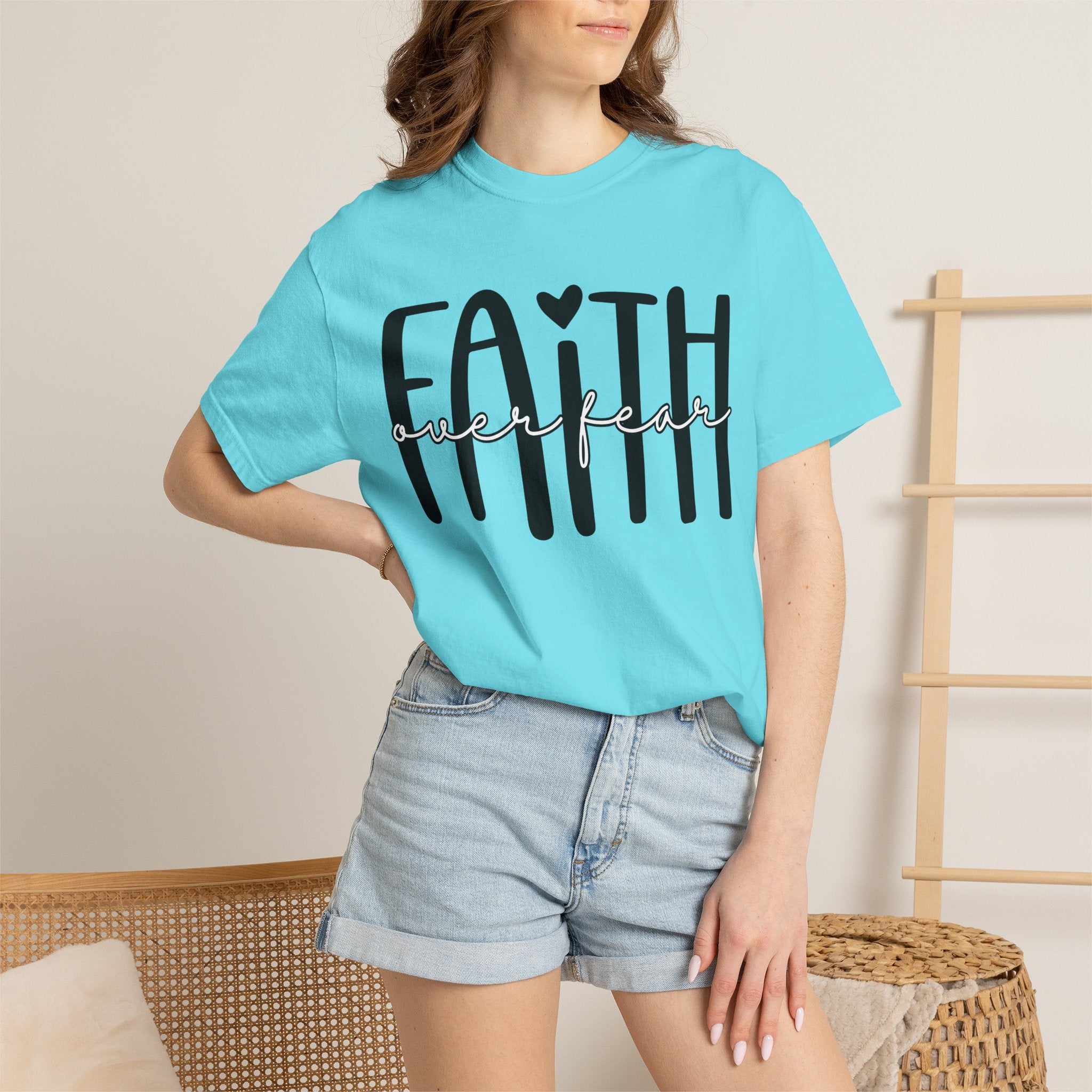 Faith Over Fear T-Shirt — Inspirational Christian Tee
