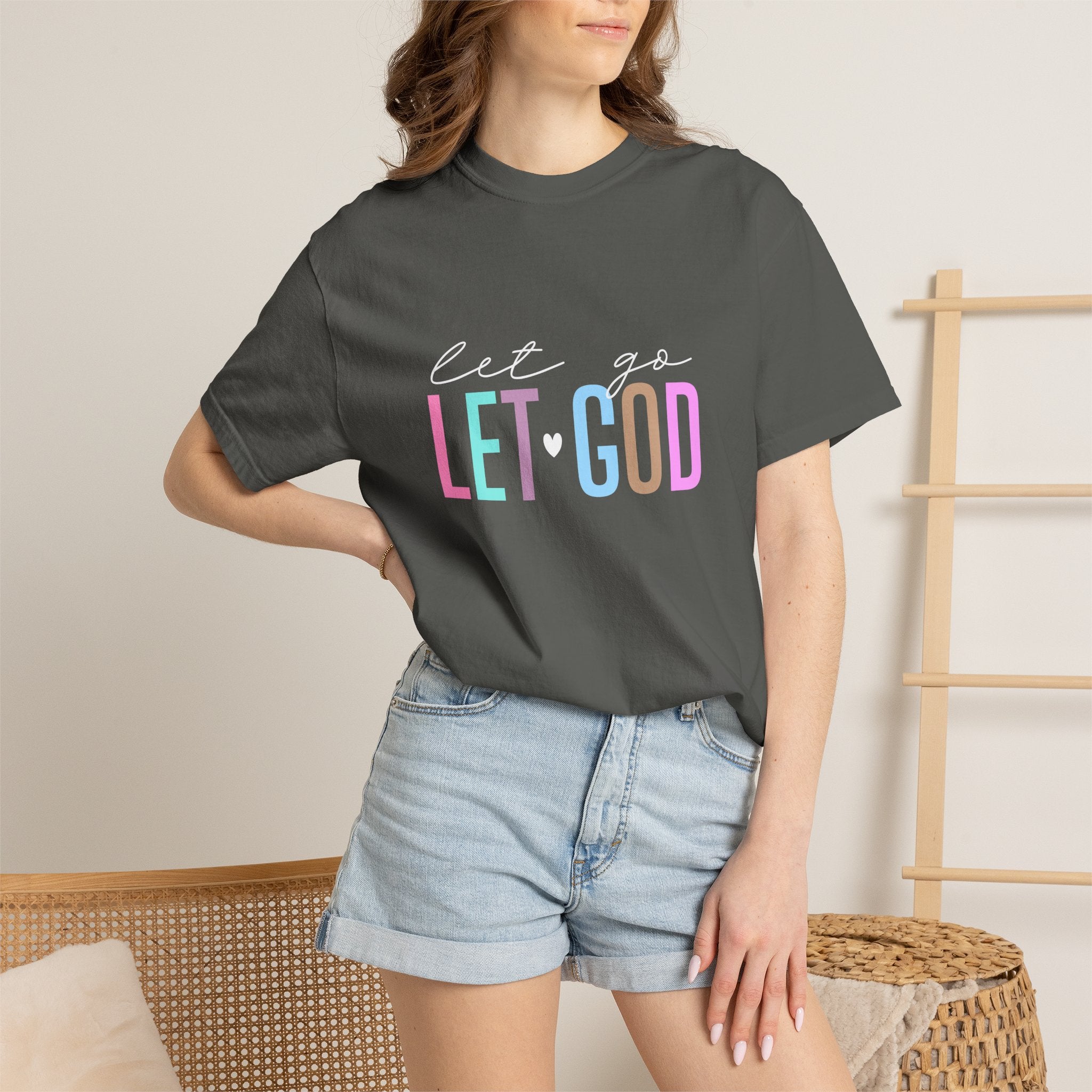 Let Go Let God T-Shirt — Faith-Inspired Graphic Tee