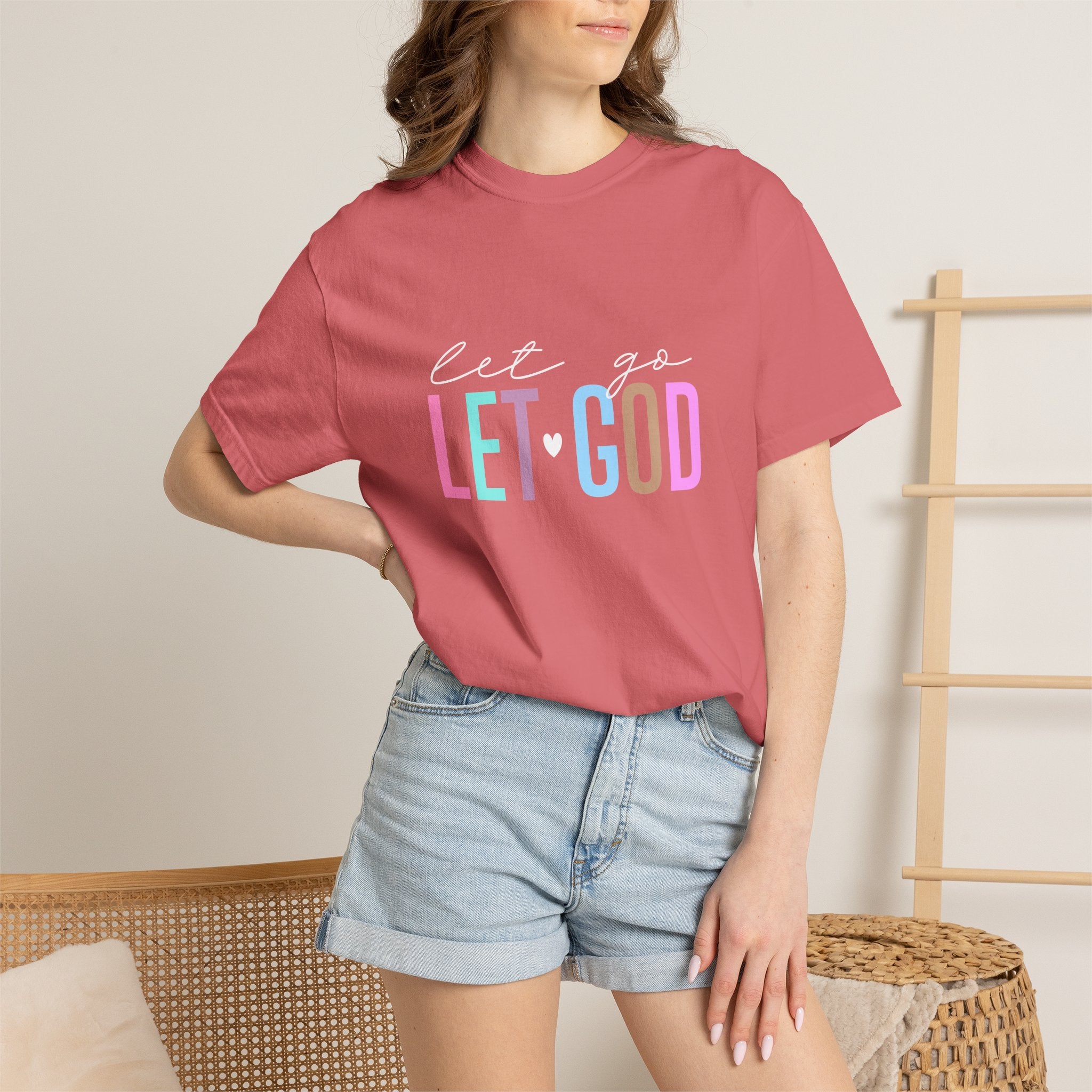 Let Go Let God T-Shirt — Faith-Inspired Graphic Tee
