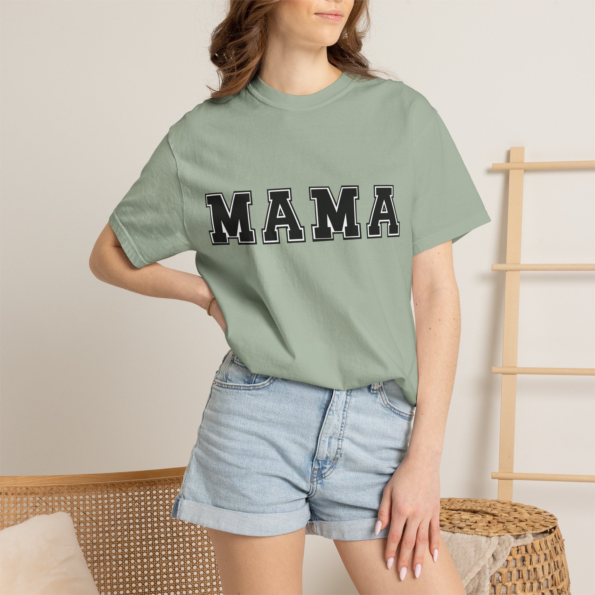 Mama Graphic Tee — Bold Varsity Mom T-Shirt (Mama)