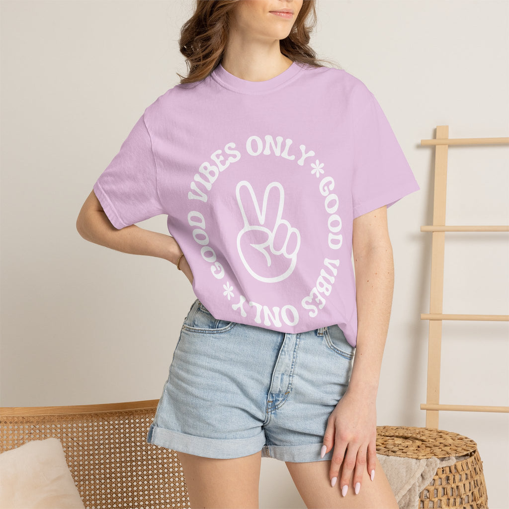 Good Vibes Only Peace Sign T-Shirt