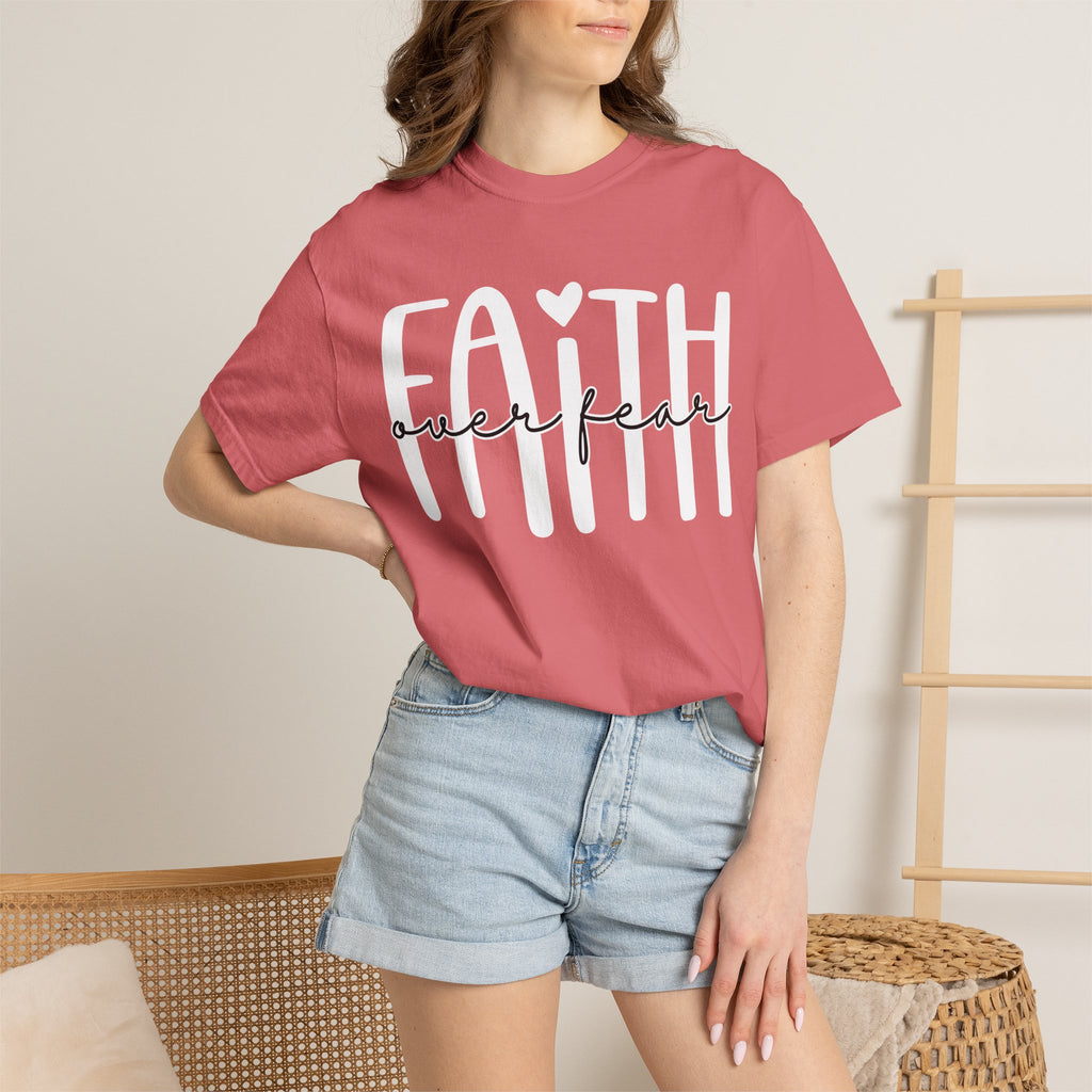 Faith Over Fear T-Shirt — Inspirational Christian Graphic Tee