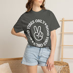 Good Vibes Only Peace Sign T-Shirt