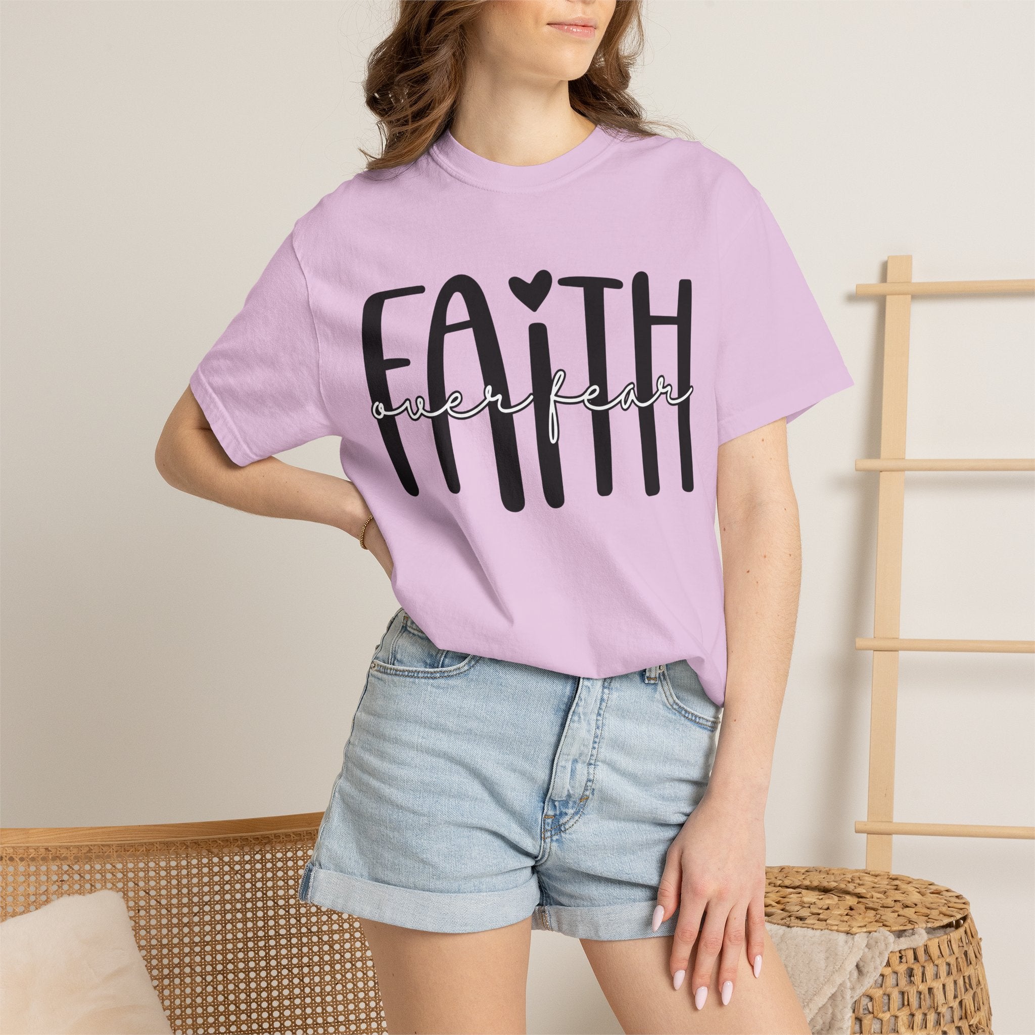 Faith Over Fear T-Shirt — Inspirational Christian Tee