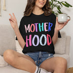 Motherhood Graphic T-Shirt - Colorful Playful Mom Tee