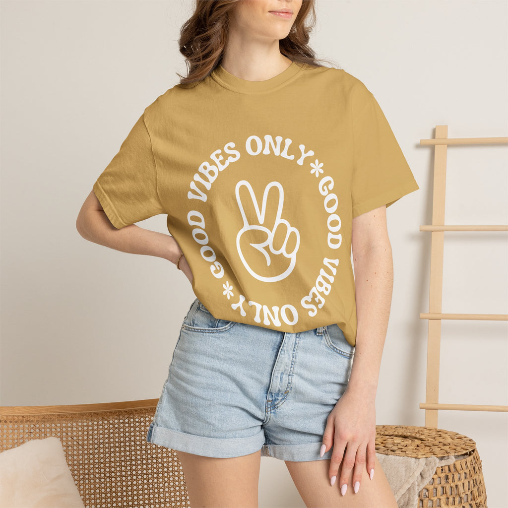 Good Vibes Only Peace Sign T-Shirt