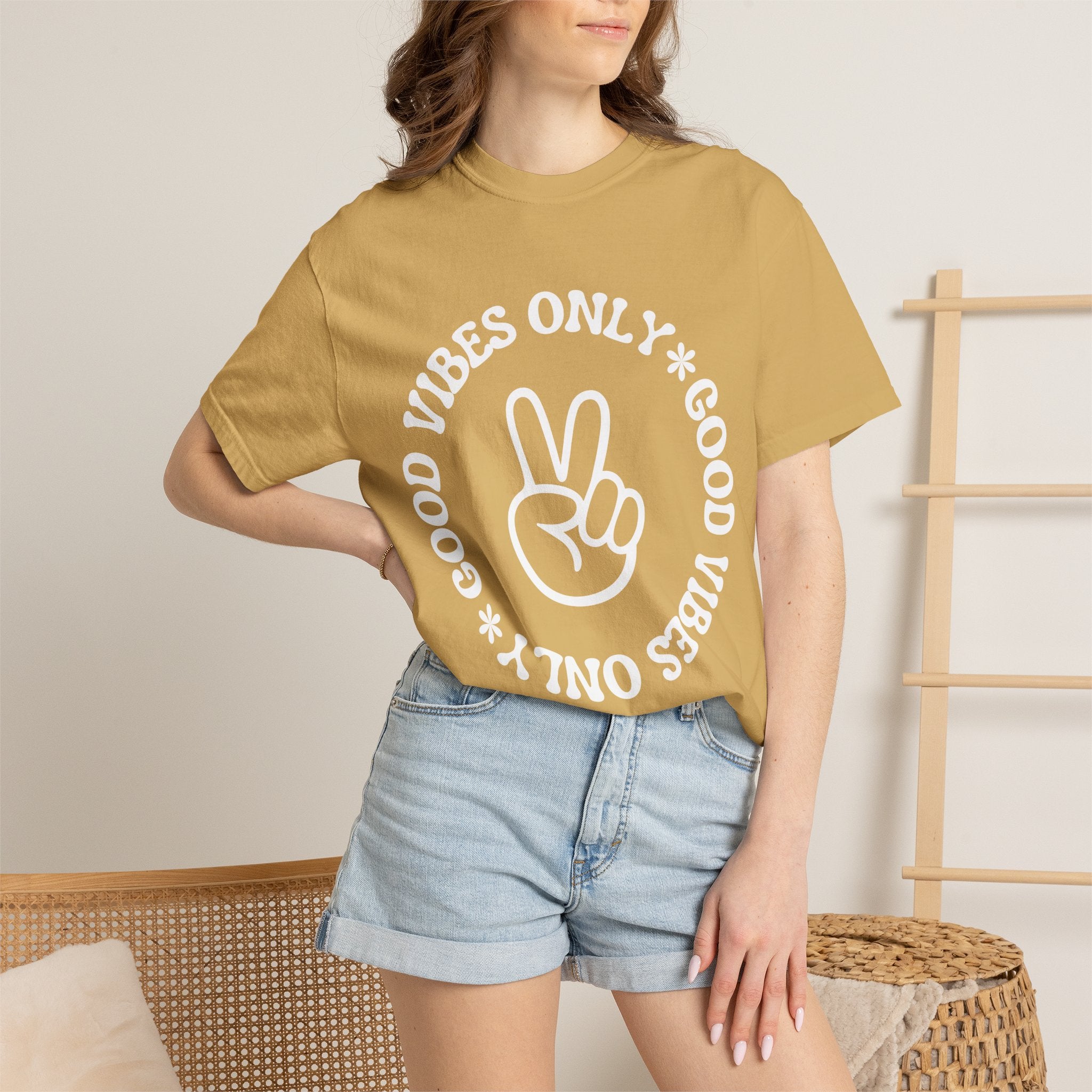 Good Vibes Only Peace Sign T-Shirt