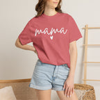 Mama Script T‑Shirt — Cozy 'mama' Heart Tee for Moms, Mother's Day Gift