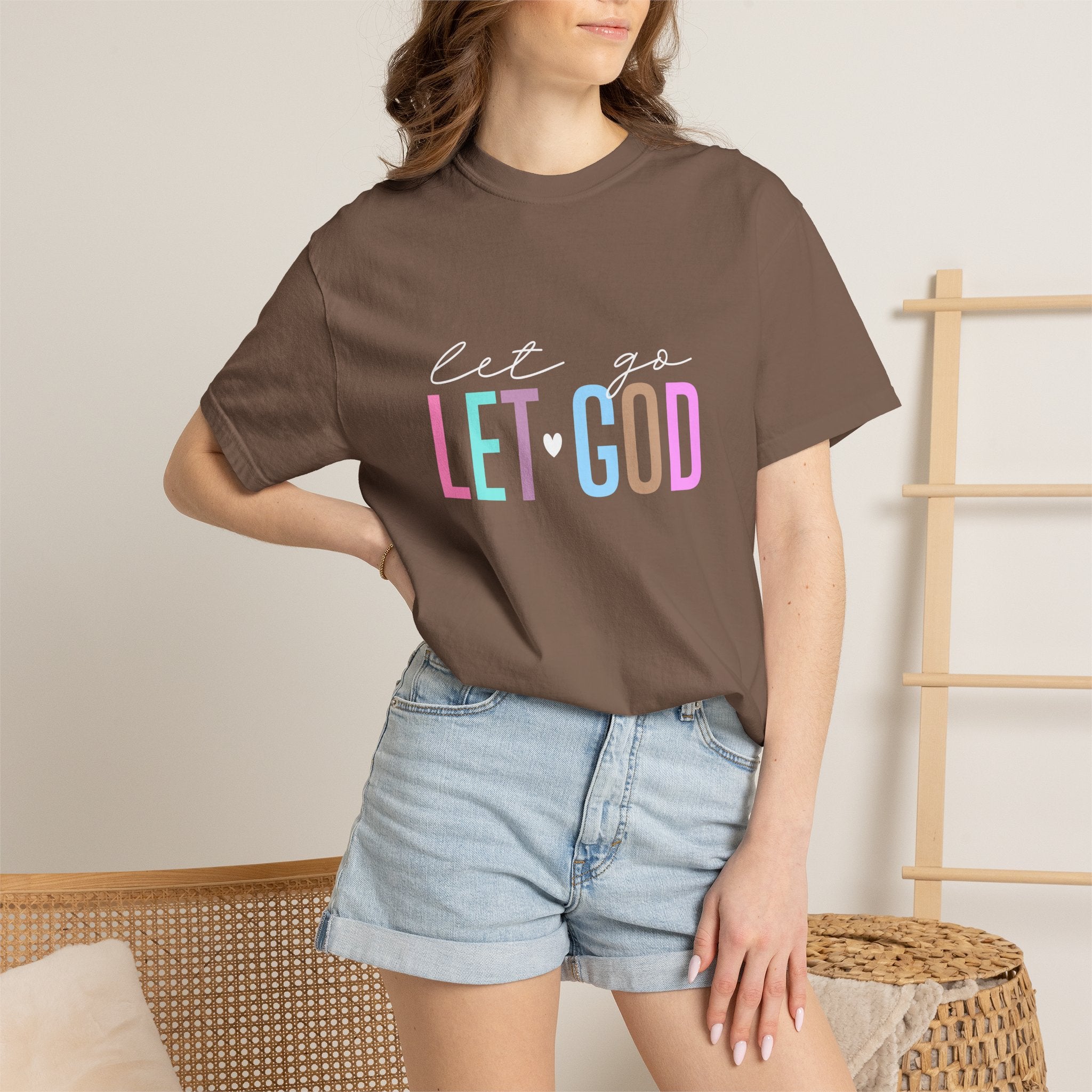 Let Go Let God T-Shirt — Faith-Inspired Graphic Tee
