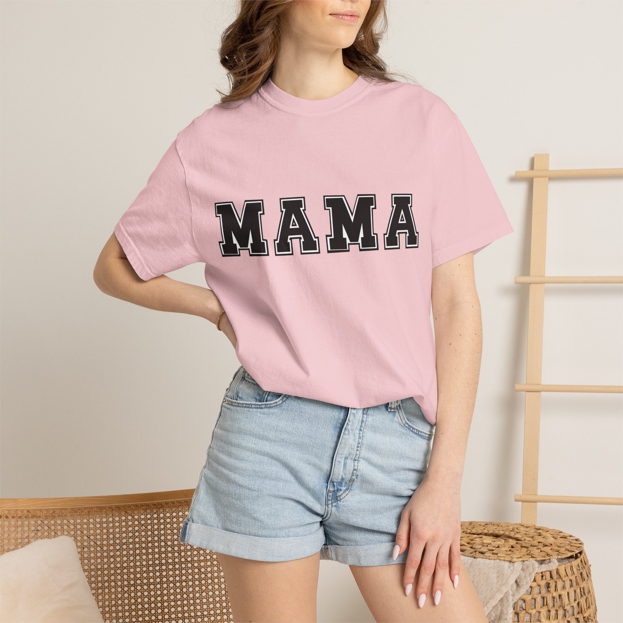 Mama Graphic Tee — Bold Varsity Mom T-Shirt (Mama)