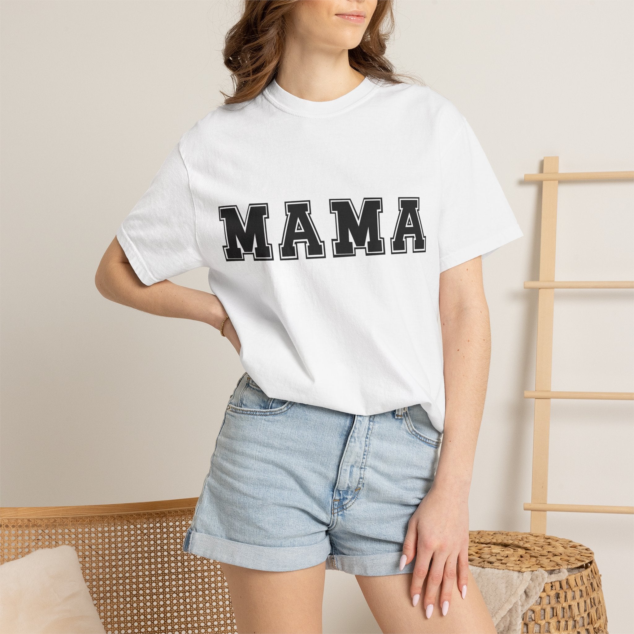 Mama Graphic Tee — Bold Varsity Mom T-Shirt (Mama)